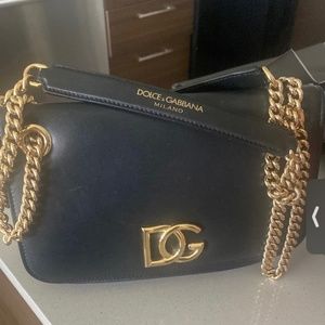 Dolce & Gabbana Black Gold Chain Purse One of A Kind